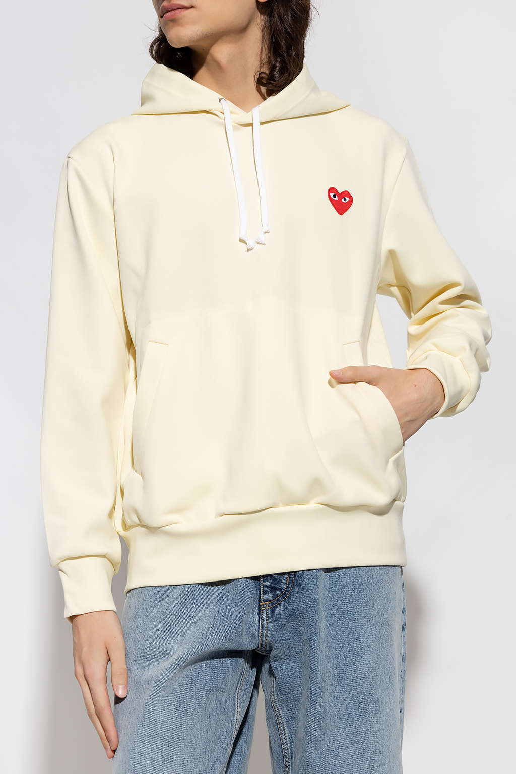 Comme des garcons outlet hoodie yellow